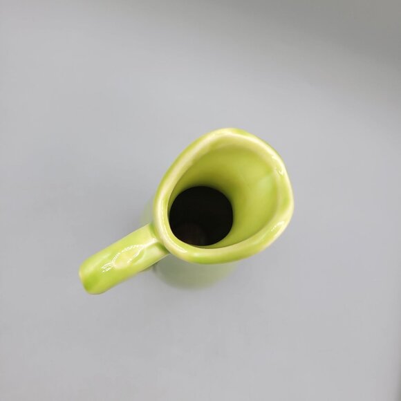 Shawnee Vintage Lime Green Ceramic Pitcher Vase USA 1168 Mid Century Modern - Picture 5 of 6
